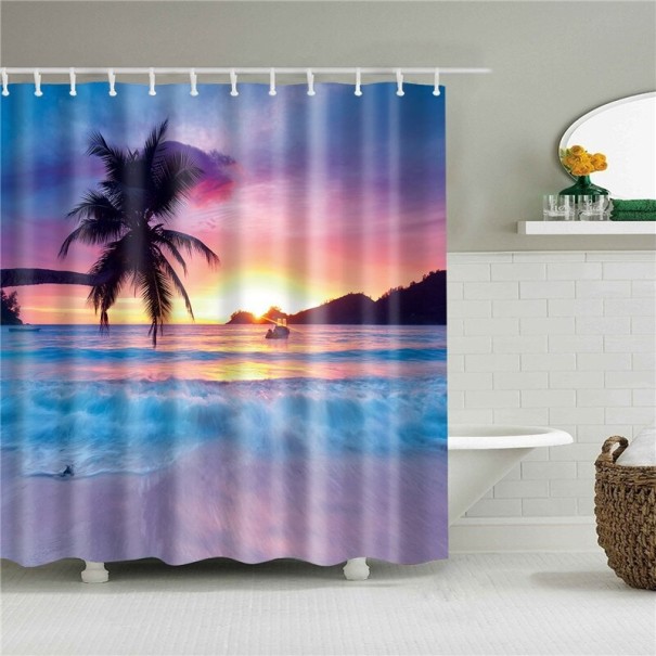 Duschvorhang mit Strandmotiv M 1