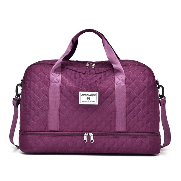 Duża torba podróżna z nylonu 49 x 25 x 32 cm Torba sportowa na ramię Torba na siłownię Torba weekendowa do podróży i treningu wino