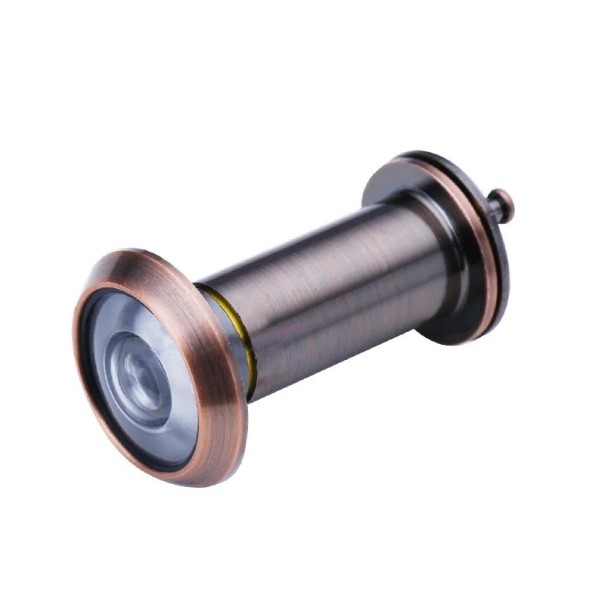 Dveřní kukátko 220° širokoúhlý průzor 16 mm optická čočka ABS bezpečnostní průzor pro vstupní dveře kontrola návštěvníků bronzová