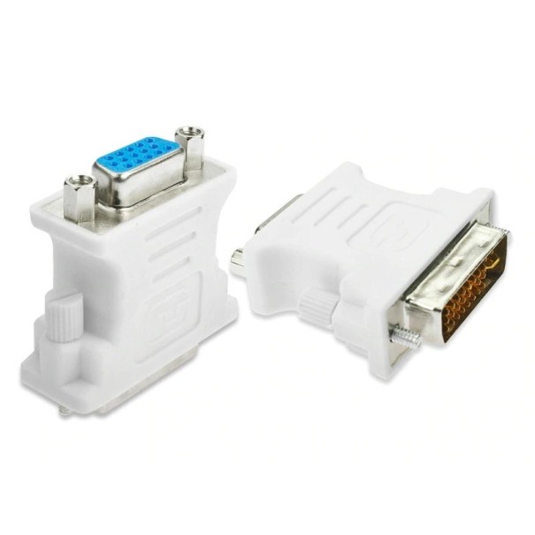 DVI 24+5 til VGA M/F adapter 2 stk