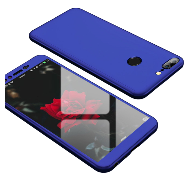 Dwustronne etui ze szkłem hartowanym do Huawei Mate 10 niebieski