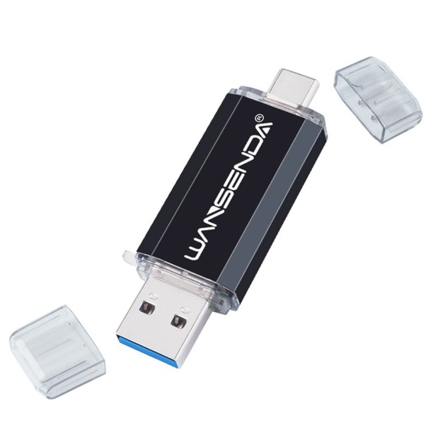 Dysk flash USB OTG czarny 128GB