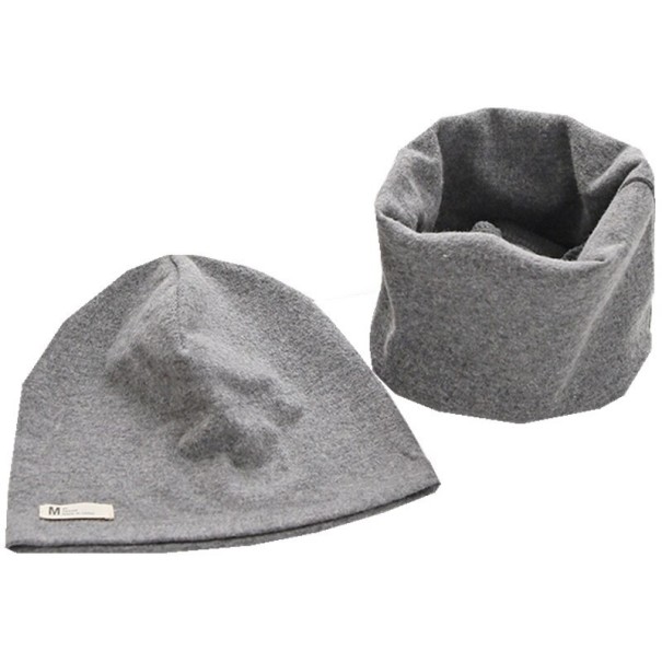 Dziecięca czapka i szalik szary 0-3 lata