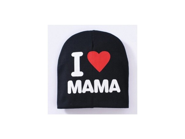 Dziecięca czapka zimowa I LOVE MAMA, I LOVE PAPA 1