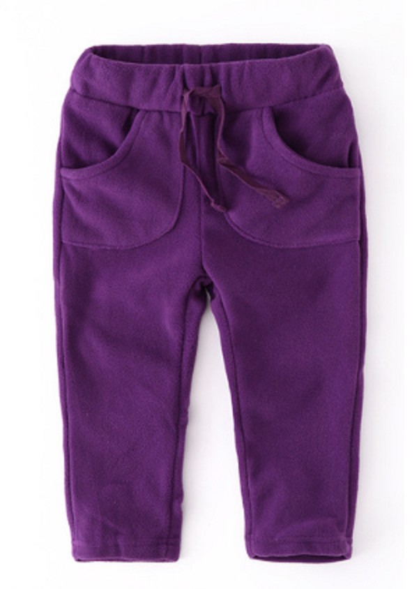 Dziecięce kolorowe spodnie dresowe J871 fioletowy 3