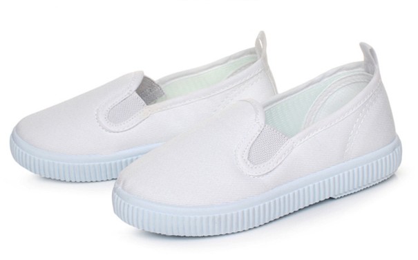 Dziecięce płócienne slip on trampki 26