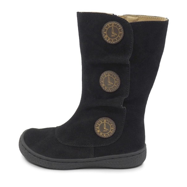 Dziewczęce skórzane buty Lisa czarny 24,5