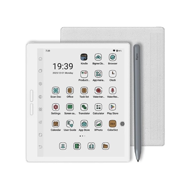 E-Book-Reader 7 Zoll Farb-Elektro-Lack Android 14 4 GB RAM und 64 GB Akku 3050 mAh WiFi und Bluetooth zum Lesen und Notizen weiß