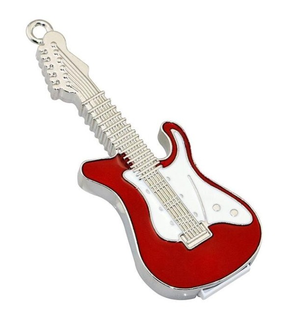 E-Gitarre mit USB-Stick weiß 8GB