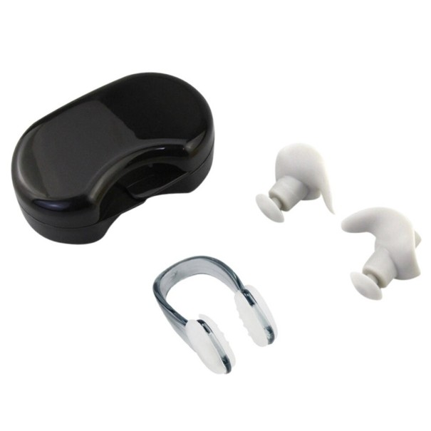 Earplugs and Nose Clip for Swimming P3608 grey