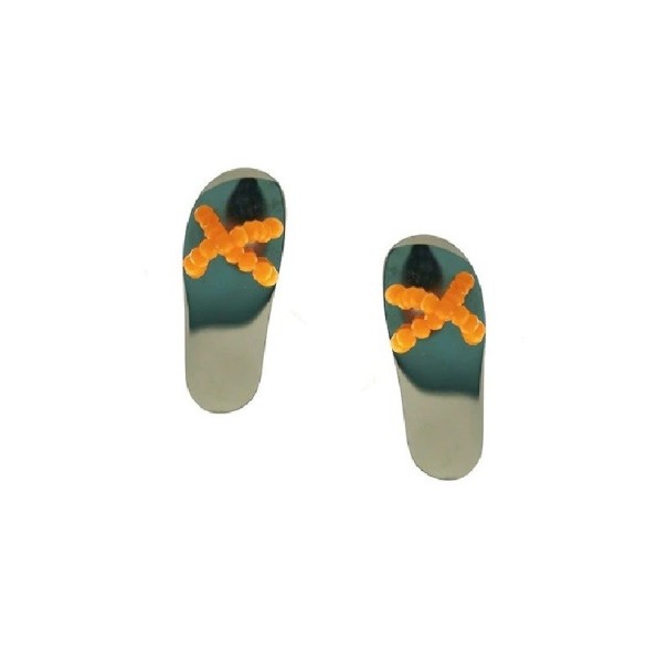 Earrings with Loop for Apple Airpods / Huawei FreeBuds orange