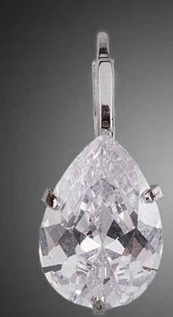 Earrings with Zircon 1