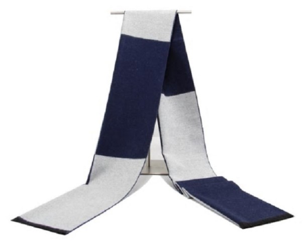 Écharpe de luxe pour homme J2076 bleu