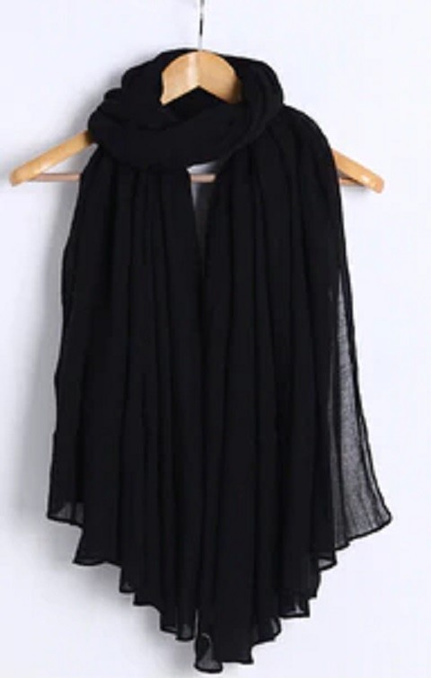 Écharpe élégante pour femmes J3271 noir