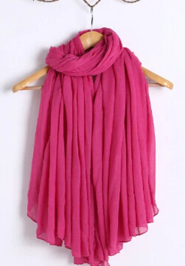 Écharpe élégante pour femmes J3271 rose foncé