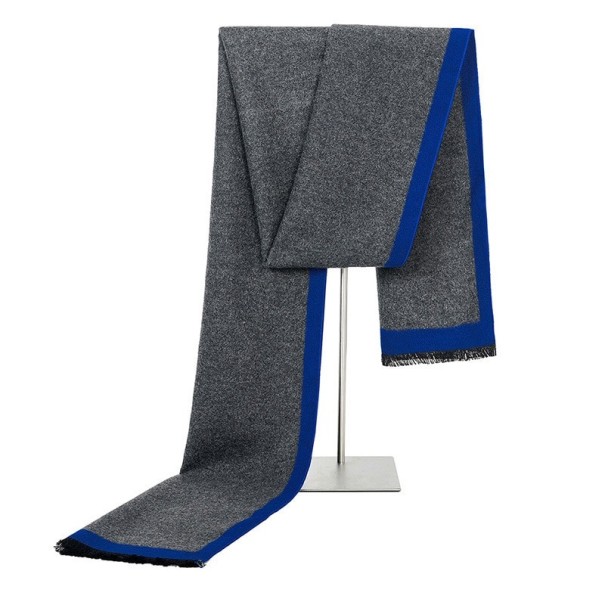 Écharpe en coton pour homme A1 bleu