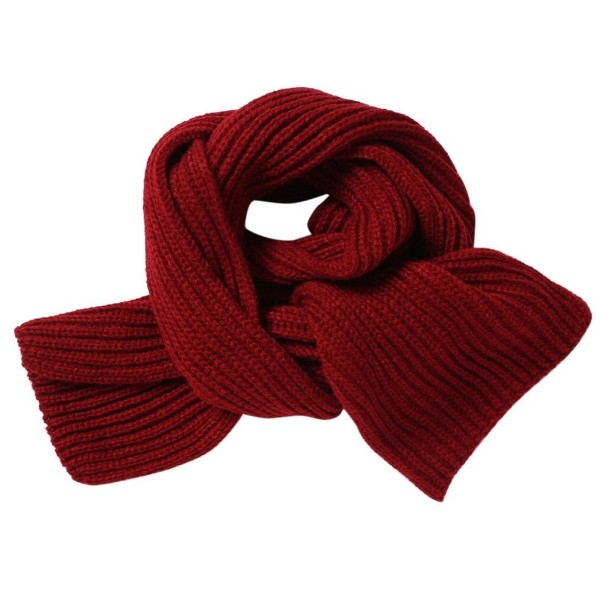 Écharpe en tricot pour enfants A208 bordeaux