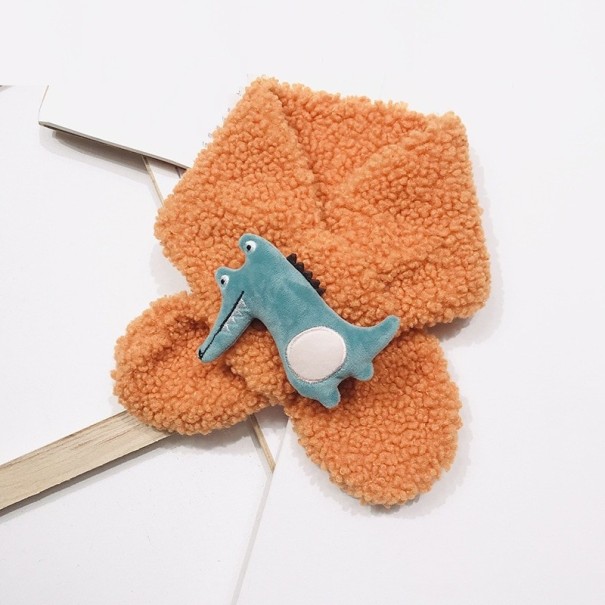 Écharpe pour enfant avec un animal orange