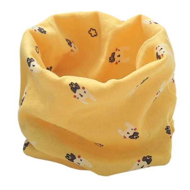 Écharpe pour enfants avec des lapins jaune