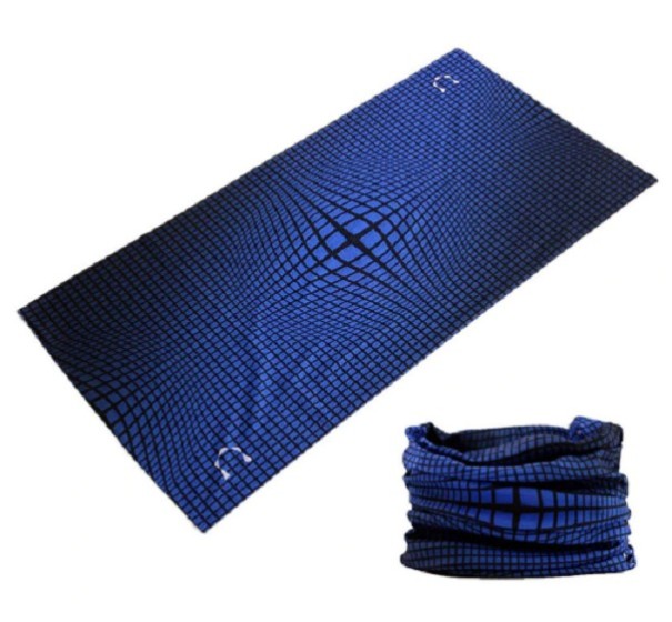 Écharpe pour homme à motif écossais J2768 bleu