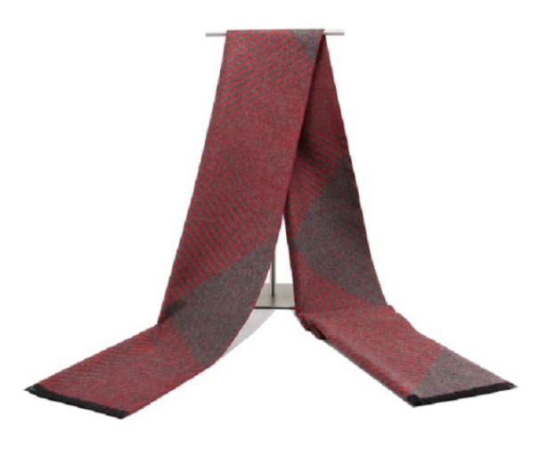 Écharpe pour homme avec triangles J1453 rouge