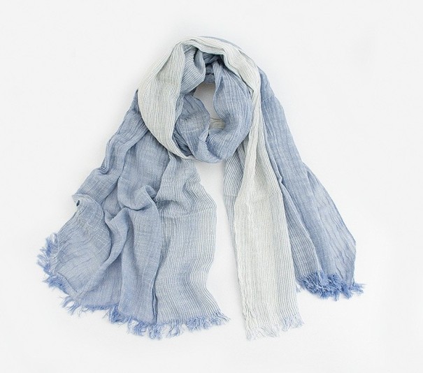 Écharpe stylée pour homme J947 bleu