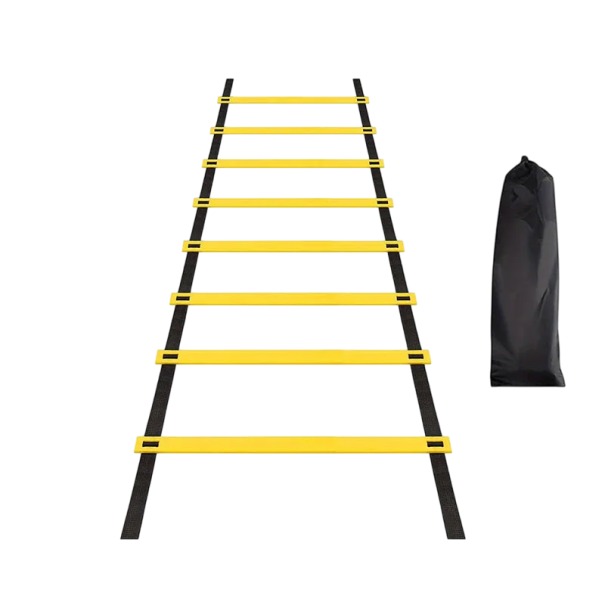 Échelle d'entraînement pour la vitesse et la coordination 400 x 42 cm Échelle de sport réglable avec des sangles en nylon et un sac de transport 1