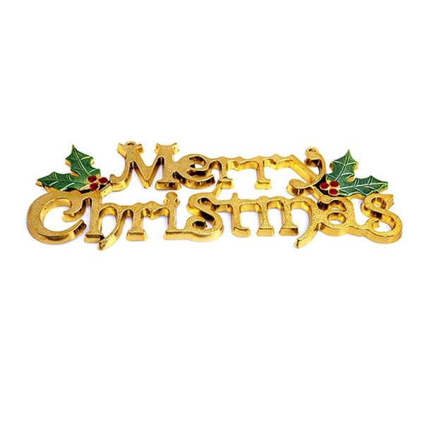 Écrit décoratif de Noël doré