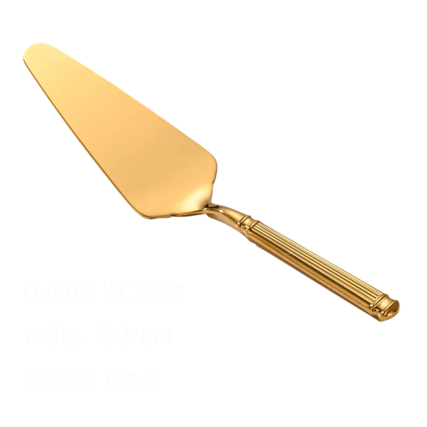 Edelstahl-Tortenheber Servierheber für Kuchen aus Edelstahl Elegantes Besteck für Desserts Küchenutensil golden