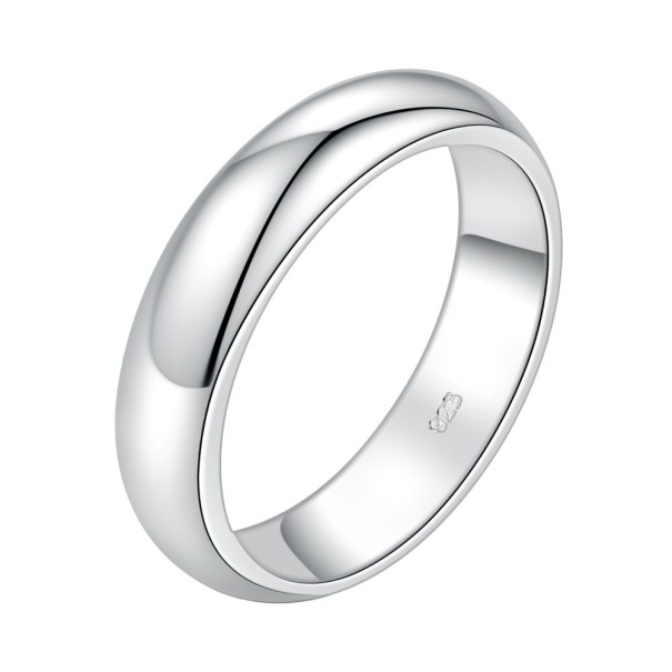 Eenvoudige elegante zilveren ring 5