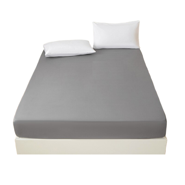 Effen bedlaken 90 x 200 cm grijs