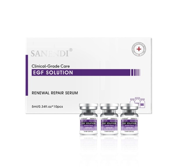 EGF arckrém ampullákban 10 × 5 ml a bőr revitalizálására, ránctalanításra, sejtek megújítására, finom sima bőr, bőrápolás 1