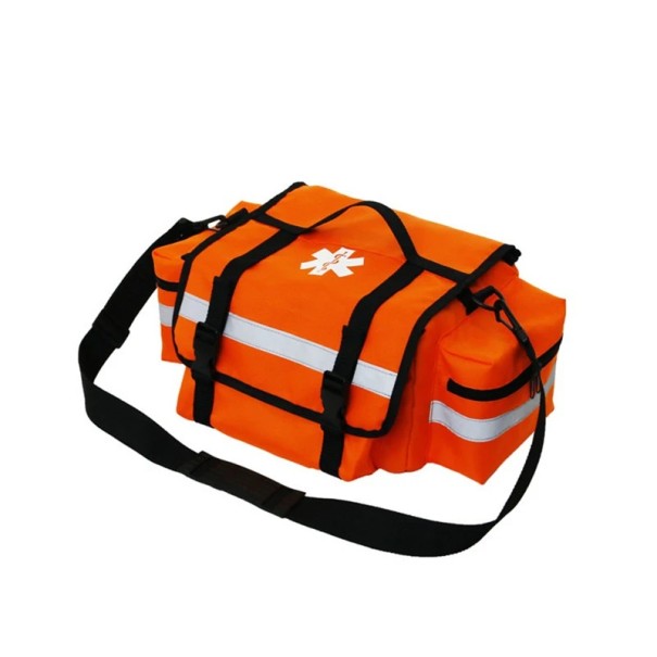EHBO-doos voor op reis, lege noodtas van Oxford-stof, EHBO-tas voor op de camping voor noodgevallen in de auto en buitenshuis oranje
