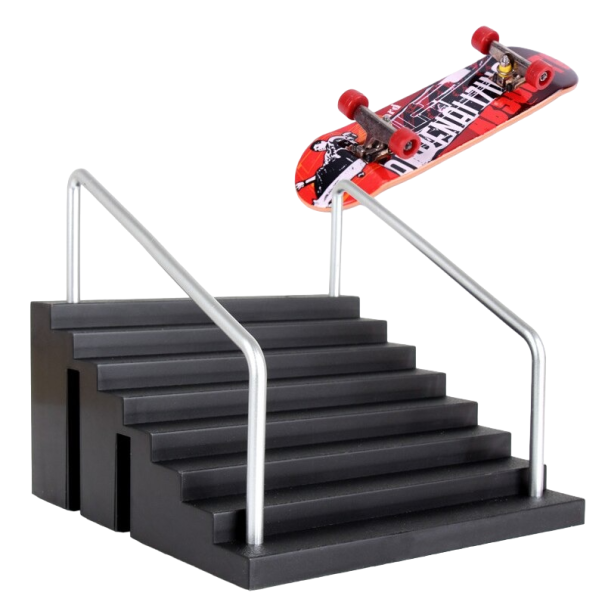 Eine Treppe und ein Mini-Skateboard 1