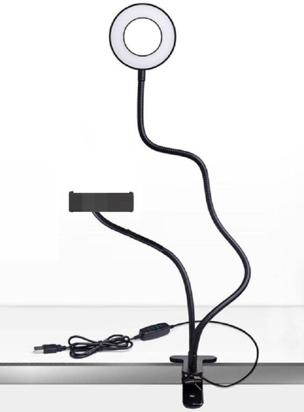 Einstellbares LED-Fotolicht schwarz