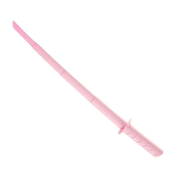 Einziehbares Katana Einziehbares Samuraischwert Replik eines Katana 60 cm Sicheres Spielzeug für Kinder rosa