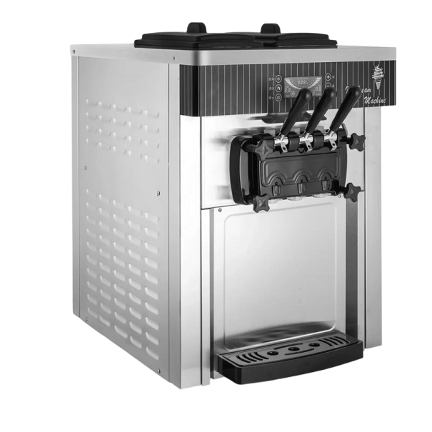 Eismaschine mit 3 Geschmacksrichtungen, 2200 W, Desktop-Eismaschine, LCD-Panel, Eismaschine, professionelle Eismaschine, 81,5 x 71 x 54 cm 1