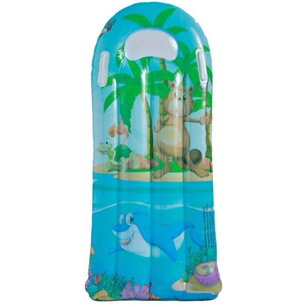 Eläinaiheinen puhallettava uima-altaan kelluke 107 × 48 cm PVC Kelluva lepotuoli veteen Kompakti rentoutumiseen tarkoitettu puhallettava lisävaruste uima-altaaseen 1