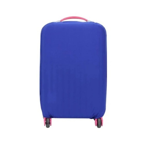 Elastic Protective Cover for Travel Suitcase Stretch Cover 79×69 cm Stretch Fabric Luggage Protection While Travelling blue