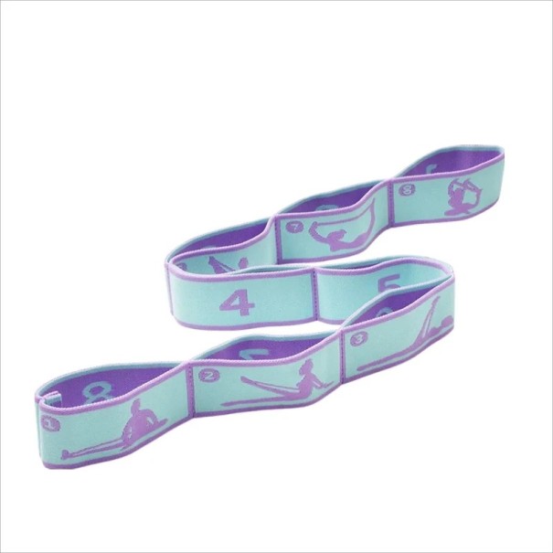 Elastic Resistance Band for Yoga and Pilates Beginner Stretching Band Dance Loop Fitness Band for Stretching and Flexibility blue