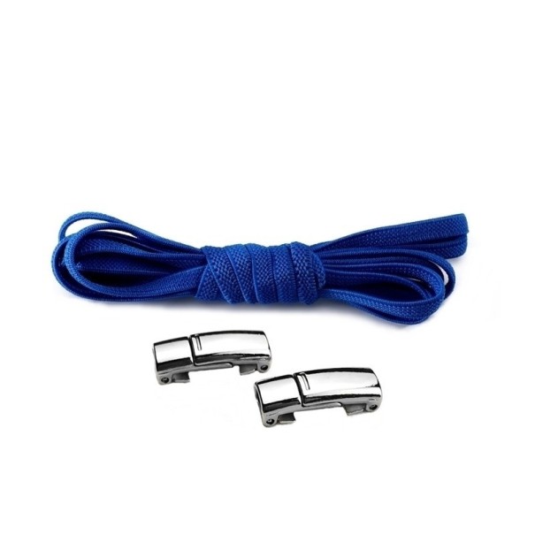 Elastické šnúrky s magnetickým zapínaním modrá
