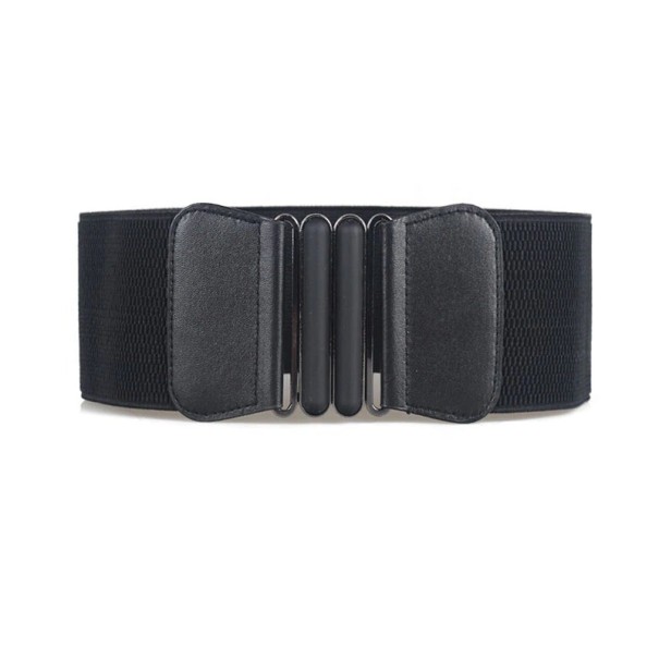 Elastische damesriem L66 zwart