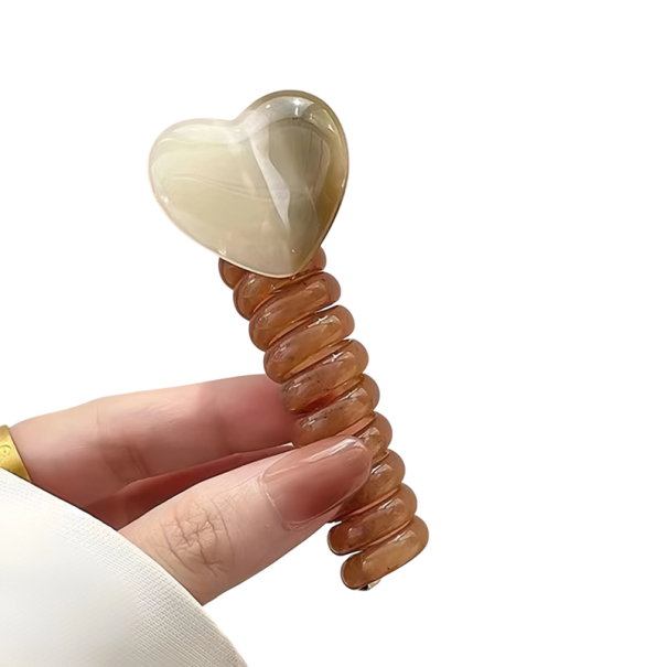 Elastische Haargummis Telefonleitung Schleifen Pferdeschwanz Zopf Hohe Qualität Haargummi Haarschmuck Gummi Kunststoff beige