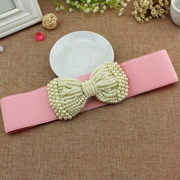 Elastische riem voor dames L232 roze