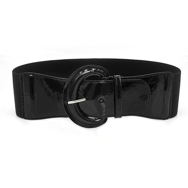 Elastische riem voor dames L73 zwart