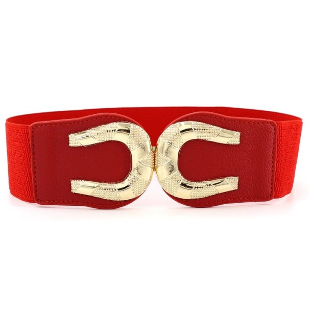 Elastische riem voor dames L80 rood