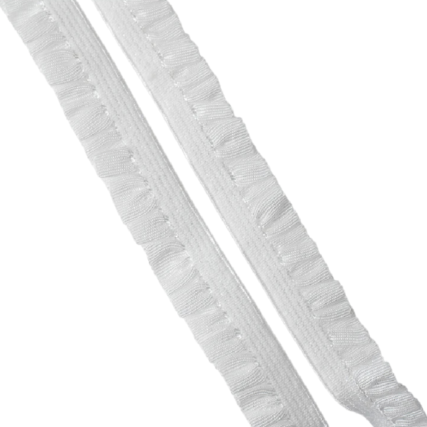 Elastische Spitzenborte 5 m Breite 1 cm Polyester-Borte zum Nähen und Dekorieren von Kleidung Unterwäsche Dekorationen Handarbeiten creme