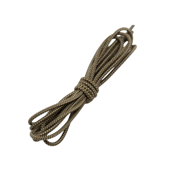 Elastisches Schnürsystem 100 cm 1 Paar Runde Schnürsenkel Breite 0,3 cm Ohne Binden Festes dehnbares Seil mit hochwertiger Schnalle braun