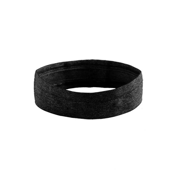 Elastisches Sport-Stirnband Atmungsaktives und saugfähiges Stirnband zum Laufen, Krafttraining, Ballsport und für alltägliche Bewegungen für Damen und Herren schwarz