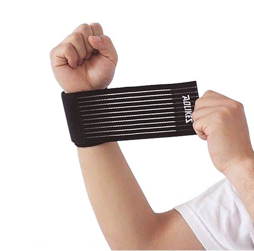 Elastisk håndledsbandage sort